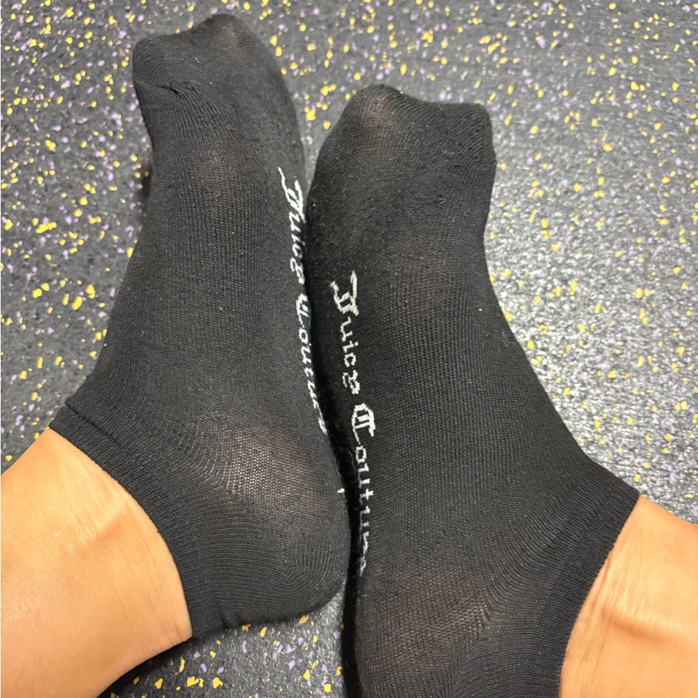 Juicy Couture Black Low-Cut Logo Ankle Socks